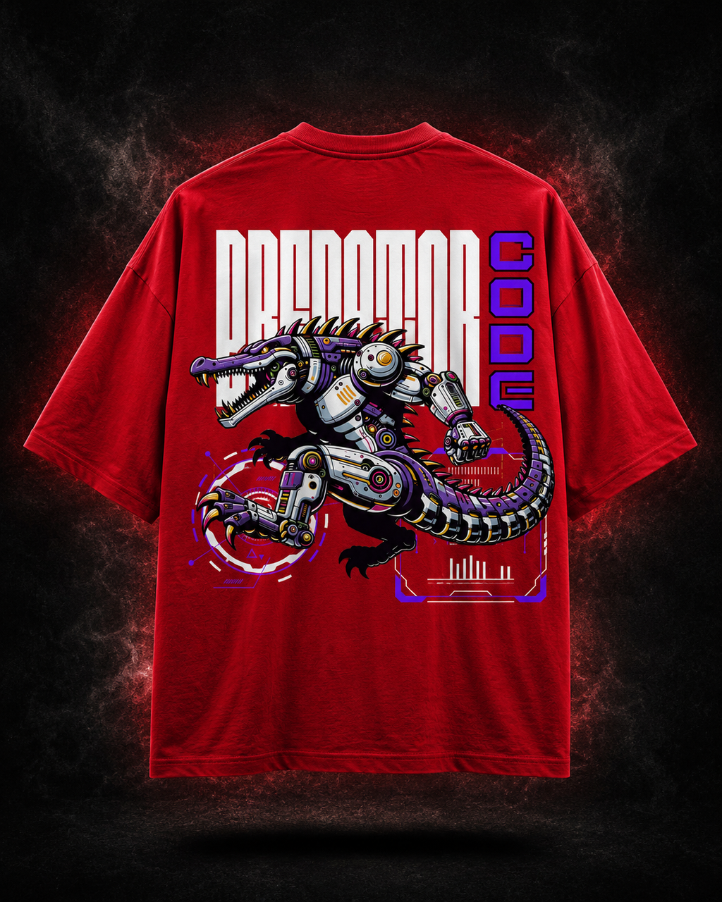 Cyber Dragon Code Oversized Tee