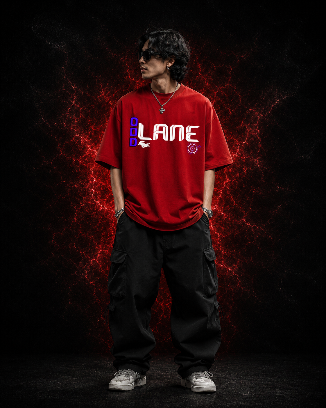 Cyber Dragon Code Oversized Tee