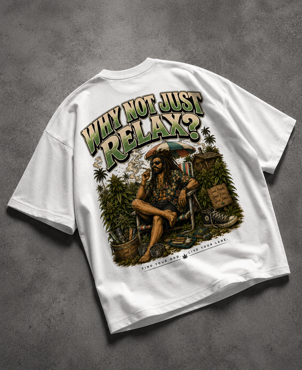 Why Not Just Relax? Oversized Tee